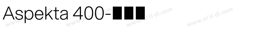 Aspekta 400字体转换